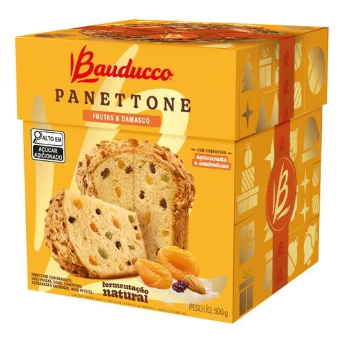 Bauducco Panettone Frutas e Damasco